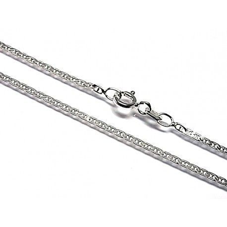 Cadena marina plana de Plata de ley 40 Cm.